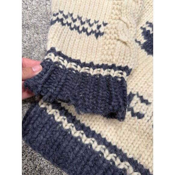 Vintage Kanata Cowichan Knit Button Up Sweater Canada - Picture 8 of 9